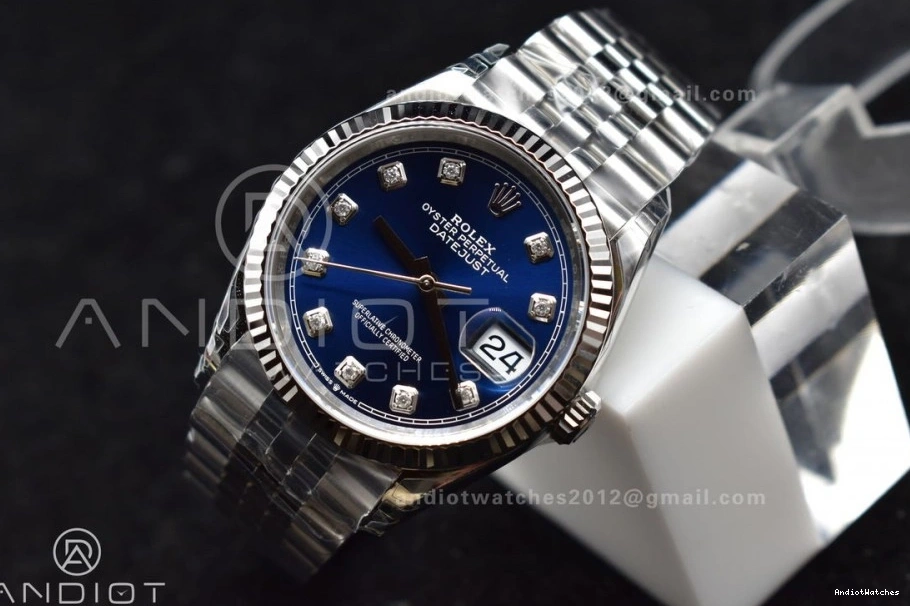 Steel VSF DateJust SS Dial On Blue Best 400 1:1 36 Bracelet SmartChoice Edition Jubilee Diamond 904L VS 126234 0509